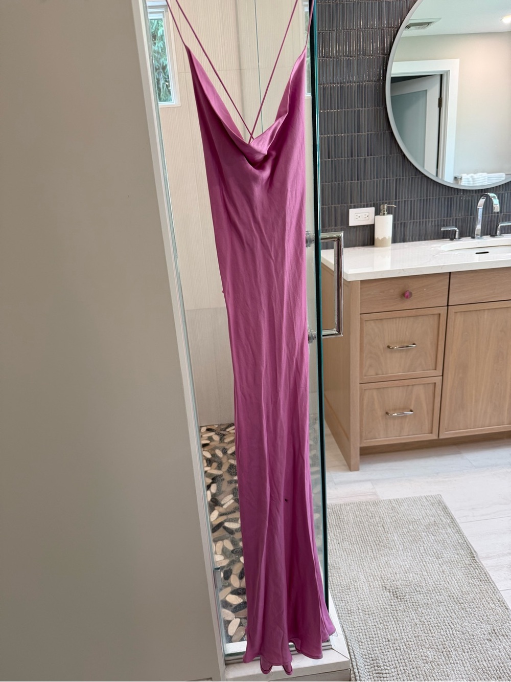 Zara Pink Slip Dress with Spaghetti Straps